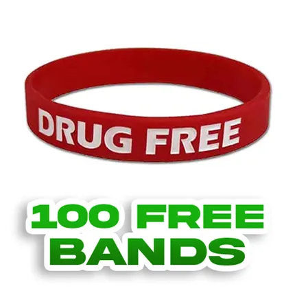 Custom Debossed Colorfilled Wristbands    