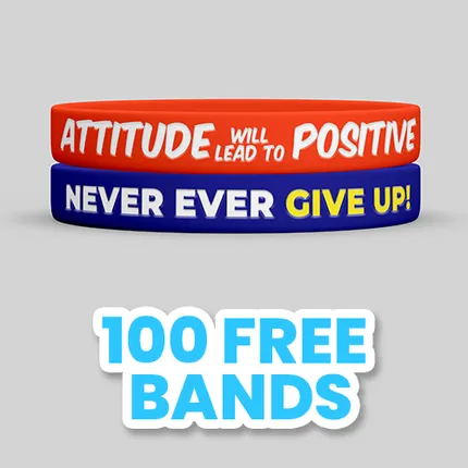 Custom Color Filled Wristband                      
