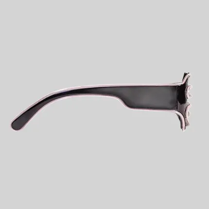 LED White Slotted EL Wire Eyeglasses 