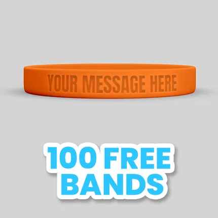 Custom Debossed Wristbands                                        