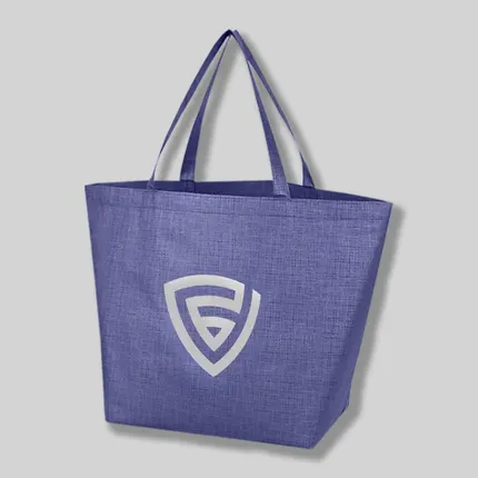 Budget Custom Crosshatched Non Woven Tote Bag - BG