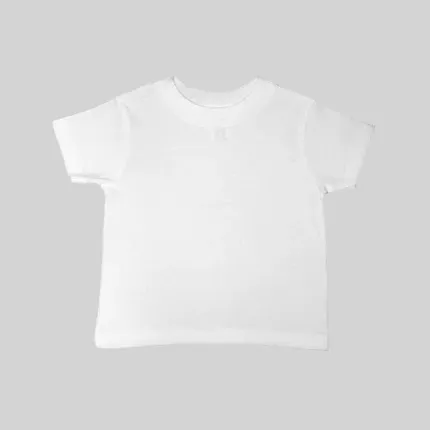 Rabbit Skins Toddler Short Sleeve Tee - White/Neutral