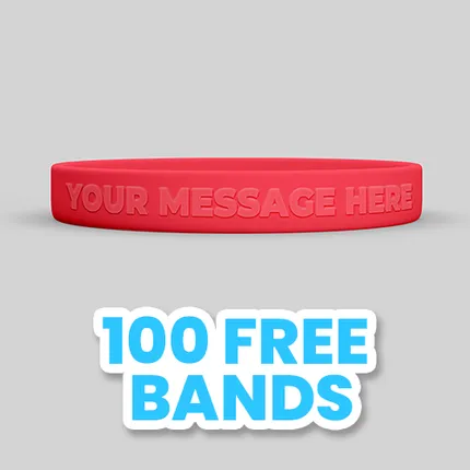 Custom Embossed Wristbands 