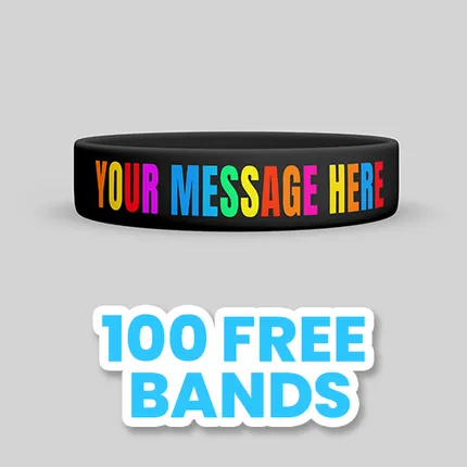 3/4 inch Full Color Wristband 