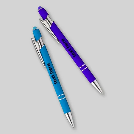 Custom Ellipse Softy Brights Stylus Pens