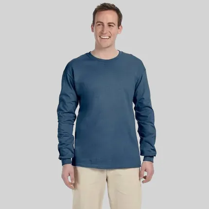 Gildan Ultra Cotton Long Sleeve Tee - Dark/Color