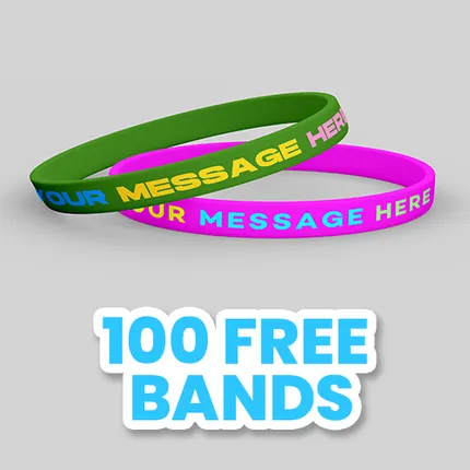 1/4 inch Full Color Wristband 