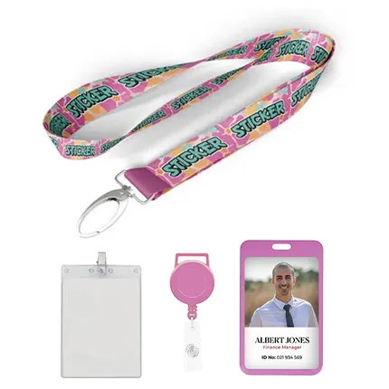 3/4 inch Full Color Lanyard-B
