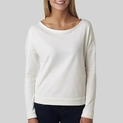 Next Level The Terry Long-Sleeve Scoop Tee