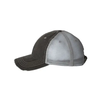 Mega Cap - Herringbone Unstructured Trucker Cap