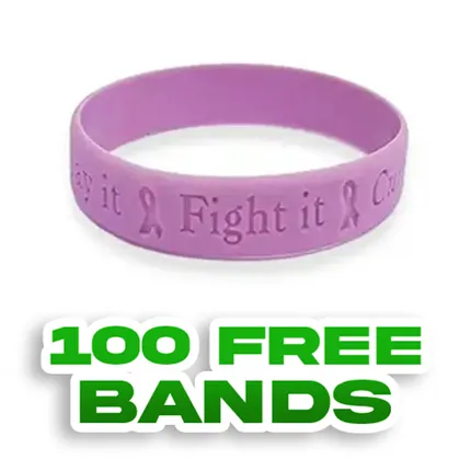 Debossed - 3/4 inch Wristband   