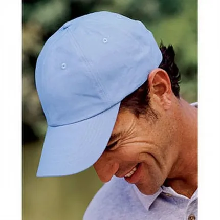 Big Accessories 6-Panel Brushed Twill Unstructured Cap - Dark/All