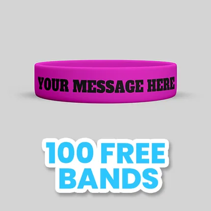 3/4 inch Printed Wristband   