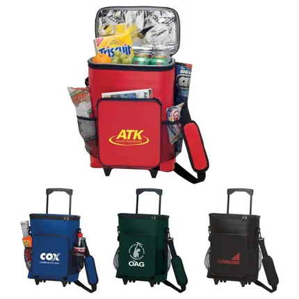 Rolling Insulated Cooler - 30 cans