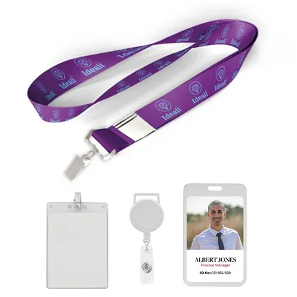 3/4 inch Price Saver Lanyard with Bull Dog Clip