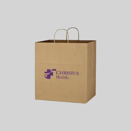 KRAFT PAPER BROWN SHOPPING BAGs