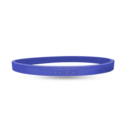 1/4 inch Embossed Wristband         