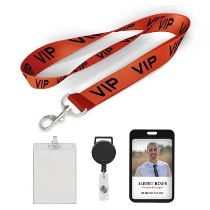 Custom Silk Screen Print Polyester Lanyard