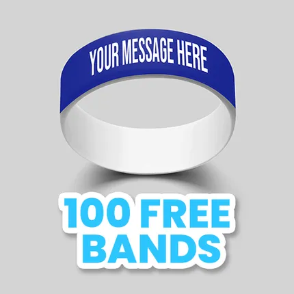 1 inch Dual Layered Wristband 