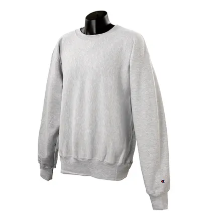Champion 12 oz Reverse Weave Fleece Crew - Light/Heather