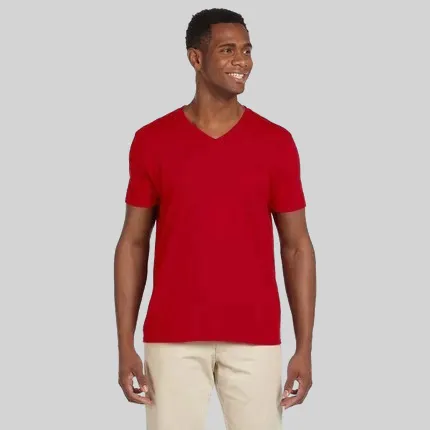 Gildan Adult Softstyle 4.5 oz. V-Neck T-Shirt - Dark/Colors