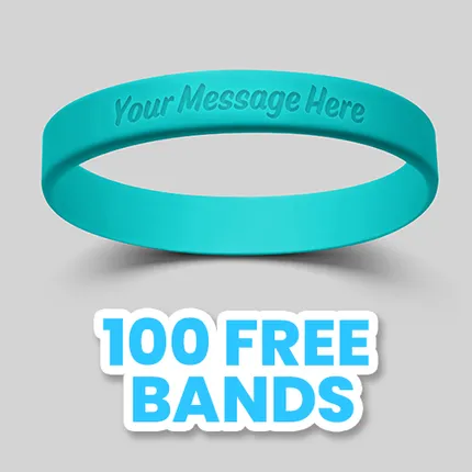 Custom Debossed Wristbands                                    