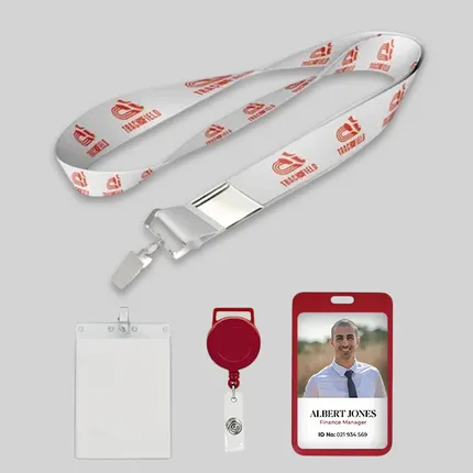 1/2 inch Price Saver Lanyard with Bull Dog Clip-A