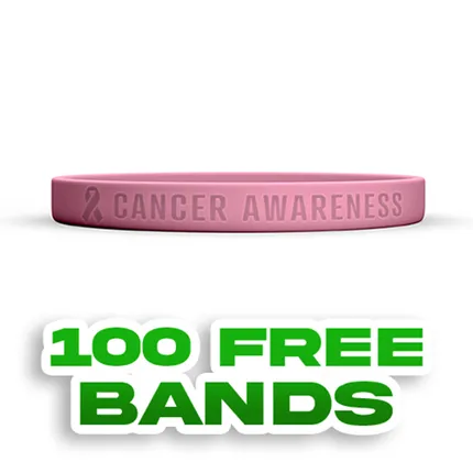 Debossed - 1/2 inch Wristband 