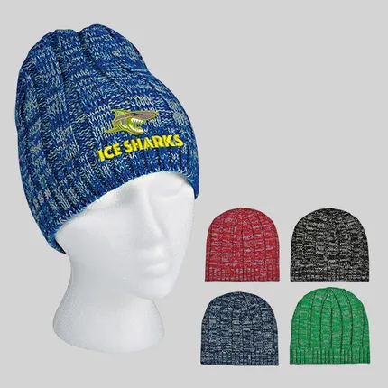 Knit Heathered Beanie Cap