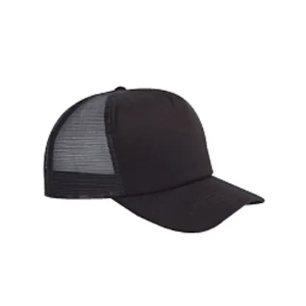 Big Accessories 5-Panel Trucker Cap - Dark/All