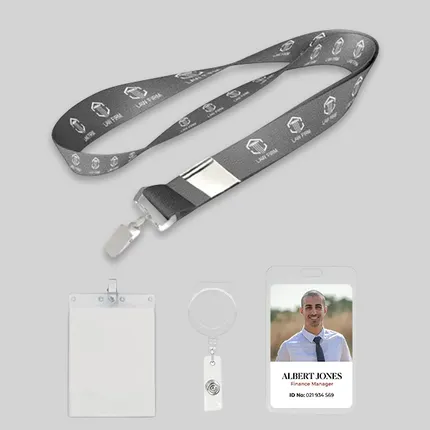 5/8 inch Price Saver Lanyard with Metal Clip-B