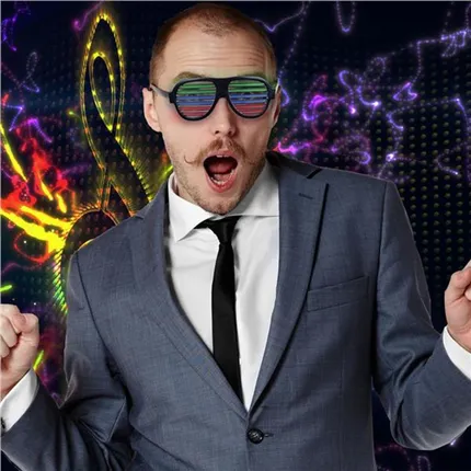 Sound Reactive LED Slotted Glasses  
