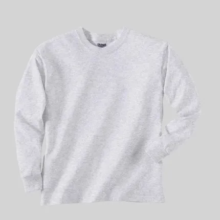 Gildan Youth Ultra Cotton Long Sleeve Tee - Light/Heather