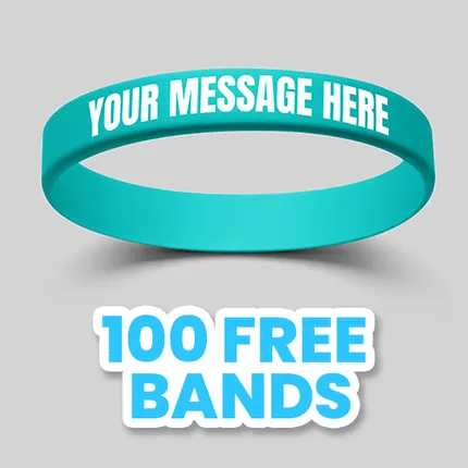 1/2 inch Printed Wristband 