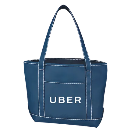 Budget Custom Medium Cotton Canvas Yacht Tote Bag