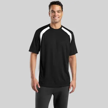 Sport-Tek Dry Zone Colorblock Crew - Dark/All