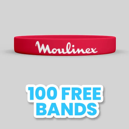 Custom Color Filled Wristband   