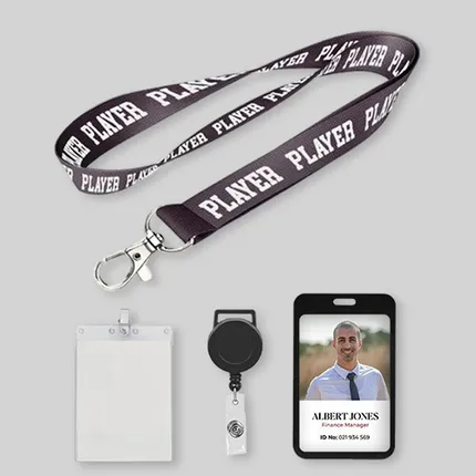 Polyester 3/4 inch Lanyard-A