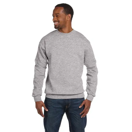 Hanes 7.8 oz 50/50 Fleece Comfort Blend Crew - Light/Heather
