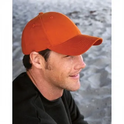 Big Accessories 6-Panel Brushed Twill Structured Cap - Dark/All