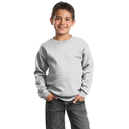 Port and Company Youth Crewneck Sweatshirt - Light/Heather