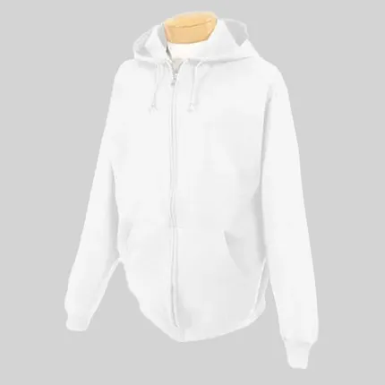 Jerzees 8 oz 50/50 Nublend Full Zip Hood - White/Neutral