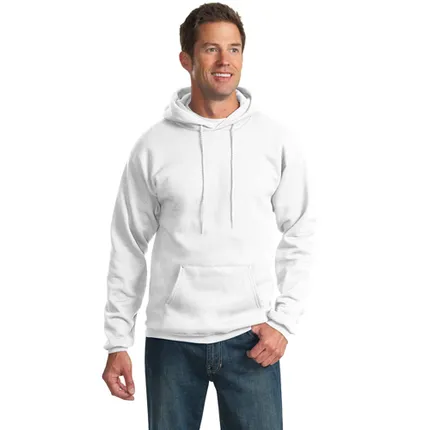 Port and Company Pullover Hooded Sweatshirt - White/Neutral