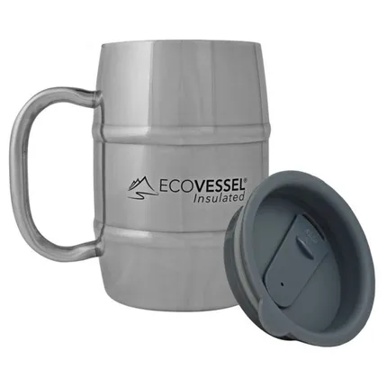 Eco Vessel 16 oz Stainless Steel Barrel Mug 