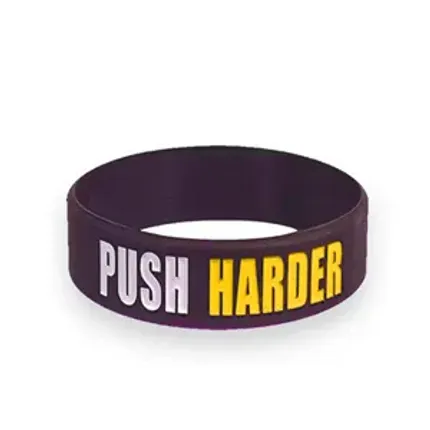 1 inch Color Filled Debossed Wristband     