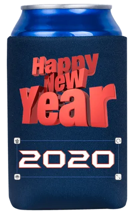 New Year Can Cooler 