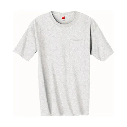 Hanes 6 oz. Tagless T-Shirt with Pocket - Light/Heather