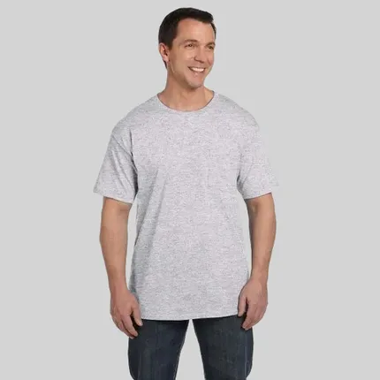 Hanes Beefy-T with Pocket - Light/Heather