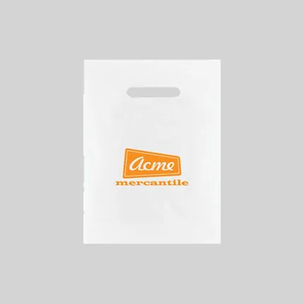 Frosted Die Cut Merchandise Bags-BG