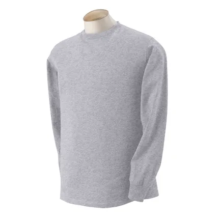 Fruit of the Loom Heavy Cotton Long Sleeve Tee - Light/Heather